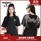 BOY LONDON【金翼鎖鏈】夏季短袖情侶款翅膀燙金潮牌涼感T恤N01918 黑色N01021經(jīng)典款 M