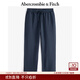 Abercrombie & Fitch經(jīng)典小麋鹿圖案男裝24春秋季美式抓絨運動(dòng)衛褲長(cháng)褲134-4100 藏青色 XL (180/98A)尺碼偏大，建議小一碼