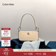 Calvin Klein時(shí)尚腋下包禮物通勤洋氣包包金屬字母拉鏈CK女包單肩法棍包DH3237 280-杏仁黃 OS