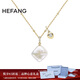 HEFANG何方珠寶棉花糖珍珠項鏈鎖骨鏈高級感生日禮物送女友