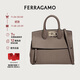 菲拉格慕（Ferragamo）女士STUDIO牛皮革手提包0718294 禮物送女友