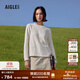 AIGLE艾高抓絨衣女POLARTEC戶(hù)外保暖休閑圓領(lǐng)上衣 鴿子奶白 BD273 36