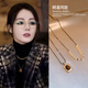 芯奢雙層虎眼項鏈女士吊墜輕奢2026新款高級感疊戴毛衣鏈長(cháng)款秋冬配飾 雙層疊戴虎眼吊墜【明星同款】