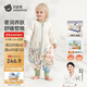 貝肽斯嬰兒睡袋恒溫蠶絲兒童分腿睡袋嬰幼兒防踢被睡衣四季雙層 刺猬S