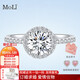 MoLi人工人造培育鉆石圓鉆戒求婚戒指女18K金上海IGI證書(shū)3兩1克拉50分 18k金培育鉆D色VVS/3EX/IGI證書(shū) 1克拉