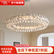 家飾達現代輕奢客廳吊燈水晶燈餐廳吊燈設計師新款高級感臥室智能吊燈 直徑82cm無(wú)極調光+智能天貓精靈)