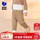 迷你巴拉【植物芯】冬新款兒童高腰護肚褲發(fā)熱保暖打底秋褲 駝色50135 90