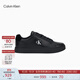 Calvin KleinJeans25秋季新款男士潮流復古ck牛皮革拼接休閑運動(dòng)鞋板鞋禮物 0GJ-黑色 41