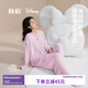 靜韻【超柔軟】半邊絨迪士尼25年秋冬季女款睡衣厚款家居服套裝可外穿