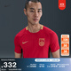 耐克2025賽季中國隊主場(chǎng)球迷版男子速干足球球衣印花NIKE FZ9018 687健身紅/鮮亮勃艮第酒紅 L