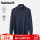 添柏嵐（Timberland）衛衣男秋冬戶(hù)外休閑時(shí)尚簡(jiǎn)約舒適保暖套頭針織衫A5SEM 藍色 L