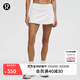 lululemon丨Pace Rival 女士運動(dòng)中腰短裙 速干芯吸 白色(LW8A84R) XS /4