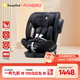 袋鼠爸爸（EURO KIDS）安全座椅嬰兒0-12歲360度旋轉兒童車(chē)載汽車(chē)用座椅 星途3黑色