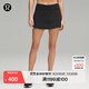 lululemon丨Pace Rival 女士運動(dòng)中腰短裙 速干 芯吸 LW8A78R 黑色 S /6