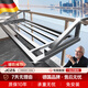 JCZS德國陽(yáng)臺晾衣神器防盜窗護欄窗外晾曬桿窗戶(hù)伸縮晾衣架室外曬鞋架 不銹鋼款加厚加固款【固定長(cháng)40cm】