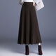半身裙女款蕾絲拼接針織大擺2025冬季韓版A字中長(cháng)裙時(shí)尚百搭顯瘦 咖色 均碼