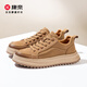 康奈（kangnai）板鞋男運動(dòng)休閑鞋復古年代感籃球鞋厚底增高戶(hù)外鞋冬新款土黃色40