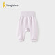 童泰（TONGTAI）寶寶褲子秋冬純棉保暖嬰兒長(cháng)褲pp褲兒童高腰護肚家居褲紫色100cm