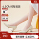 千百度【靜音系列】女鞋秋新時(shí)裝單鞋異形跟職業(yè)高跟通勤大碼 米色 38