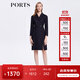 PORTS寶姿女裝長(cháng)袖OL風(fēng)職場(chǎng)收腰連衣裙ALN9D030JCF036 丈青 L (8)