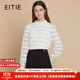 愛(ài)特愛(ài)（EITIE）花邊領(lǐng)蕾絲衫2025秋季新款半高領(lǐng)針織衫內搭毛衣上衣C2513810 珍珠白11 S (155)
