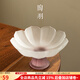 陶羽玻璃高足蓮花茶點(diǎn)盤(pán)琉璃果盤(pán)家用茶幾客廳中式簡(jiǎn)約水果盤(pán)糕點(diǎn)盤(pán) 玻璃蓮花茶點(diǎn)盤(pán)-葡萄紫
