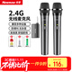 紐曼（Newmine）MC107無(wú)線(xiàn)麥克風(fēng)家庭KTV唱歌主持演講K歌會(huì )議音箱音響功放調頻萬(wàn)能話(huà)筒雙麥