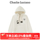 Charlie Luciano熊貓抽繩帽衫春秋新款情侶男女同款102388休閑百搭cl衛衣男潮 白色 S
