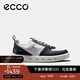 愛(ài)步（ECCO）男士休閑鞋 撞色板鞋防水男鞋牛皮 街頭720 520814 海洋藍/白色52081453326 40