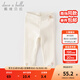 戴維貝拉（DAVE＆BELLA）女童打底褲兒童休閑褲女寶寶彈力褲洋氣幼兒長(cháng)褲2025秋季新款童褲 米白【現貨】 110 cm（建議身高100-110cm）
