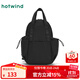 熱風(fēng)（Hotwind）背包2025年春季新款女士尼龍雙肩包運動(dòng)戶(hù)外大容量健身手提包 01黑色 中