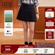 Teenie Weenie小熊女裝半身裙2025年秋季新款少女感學(xué)院純色百褶裙 藏青色 M