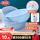 美麗雅臉盆大號35cm1個(gè)塑料盆加厚洗臉洗衣腳盆兒童家用宿舍盆泡腳