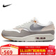 耐克NIKE休閑鞋男子氣墊AIR MAX 1運動(dòng)鞋IB1492-121白灰/卡其43