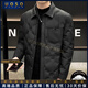 UOSO品牌羽絨服男士秋冬季輕薄款高端商務(wù)休閑短款外套男 黑色 XL