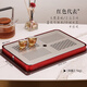 ORTOR茶盤(pán)茶具濾水盤(pán)簡(jiǎn)約家用辦公水具茶盤(pán)功夫茶具配件托盤(pán) 經(jīng)典紅儲水茶盤(pán)（42.3*27.5）