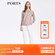 PORTS寶姿商場(chǎng)同款女裝春季滿(mǎn)印花卉真絲上裝LM8B102MPS141 鹽粉色印花 M (6)