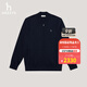 哈吉斯（HAZZYS）男裝 2025秋季新款男毛衣側插袋棒球領(lǐng)簡(jiǎn)約羊毛開(kāi)衫男ABYZD0CCD42 深藏青色DN L （175/96A 48）