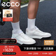 愛(ài)步（ECCO）25年新款休閑德訓鞋厚底板鞋男 街頭球鞋539834 灰白色/白色41