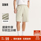 森馬（Semir）休閑中褲男百搭舒適針織五分褲子居家外穿夏季松緊腰101324126119