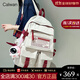 CALWAN KEODH書(shū)包雙肩包女2024新款背包初中大學(xué)生大容量旅行包輕便運動(dòng)電腦包 【白色+零錢(qián)包掛件】小眾百搭高顏值簡(jiǎn)約休閑減負出游