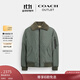 蔻馳（COACH）奧萊男士MA-1寬松保暖夾克外套 復古綠色 L