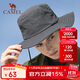 駱駝（CAMEL）漁夫帽男女夏季薄款大頭圍防曬遮陽(yáng)太陽(yáng)帽子大帽檐遮臉大沿帽