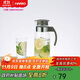 HARIO原裝進(jìn)口冷水壺大容量耐熱玻璃杯涼水茶壺果汁杯1400ML