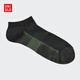 優(yōu)衣庫男裝短襪/襪子485005 09 黑色 S /M/25～27 cm