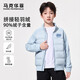 馬克華菲男童羽絨服兒童保暖外套中大童羽絨內膽輕薄款冬季上衣 藍 140