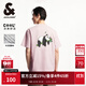 杰克·瓊斯（JACK&JONES）男裝25年短袖T恤男士夏季【涼感】圓領(lǐng)休閑卡通熊貓印花寬松半袖 C19淺粉色 常規 S
