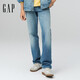 蓋璞（GAP）男裝秋季款水洗五袋寬松純棉經(jīng)典直筒牛仔褲長(cháng)褲美版805765