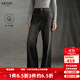 艾諾絲雅詩(shī)【商場(chǎng)同款】2025冬季新款通勤百搭復古直筒牛仔褲長(cháng)褲女40933287 黑灰色 M
