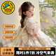 G.duck小黃鴨童裝公主裙女童連衣裙春秋兒童洛麗塔生日禮服小女孩蓬蓬裙 粉色 100 尺碼2~3歲【 90-100cm】